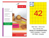 TW-2154 35x42,43 mm FLO SARI LASER ETİKET 