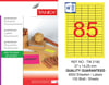 TW-2180 37x14,25 mm FLO SARI LASER ETİKET 