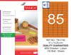 TW-2180 37x14,25 mm FLO TURUNCU LASER ETİKET 
