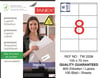 TW-2208 105x70 mm LOJİSTİK ETİKET 