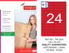 TW-2224 105x23 mm KIRMIZI LASER ETİKET 