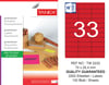 TW-2233 70x25,4 mm FLO KIRMIZI LASER ETİKET 