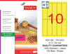 TW-2237 37x133 mm FLO SARI LASER ETİKET 