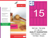 TW-2238 37x85 mm FLO PEMBE LASER ETİKET 