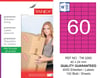 TW-2260 40x24 mm PEMBE LASER ETİKET 