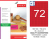 TW-2272 35x23,3 mm FLO KIRMIZI LASER ETİKET 