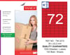 TW-2272 35x23,3 mm KIRMIZI LASER ETİKET 