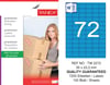 TW-2272 35x23,3 mm MAVİ LASER ETİKET 