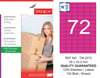 TW-2272 35x23,3 mm PEMBE LASER ETİKET 