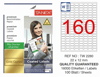 TW-2280 22x12 mm GOLD LASER ETİKET 