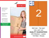 TW-2297 105x297 mm TURUNCU LASER ETİKET 
