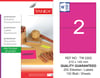 TW-2302 210x140 mm FLO PEMBE LASER ETİKET 
