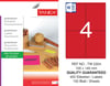 TW-2304 105x140 mm FLO KIRMIZI LASER ETİKET 