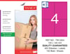 TW-2304 105x140 mm PEMBE LASER ETİKET 