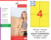 TW-2304 105x140 mm SARI LASER ETİKET 