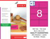 TW-2308 95,5x65,5 mm FLO PEMBE LASER ETİKET 