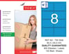 TW-2308 95,5x65,5 mm MAVİ LASER ETİKET 