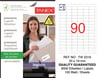 TW-2319  33x19 mm LOJİSTİK ETİKET 