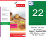 TW-2320 90x25 mm FLO YEŞİL LASER ETİKET 