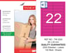 TW-2320 90x25 mm PEMBE LASER ETİKET 