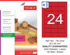 TW-2334 33x55 mm FLO KIRMIZI LASER ETİKET 