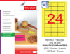 TW-2334 33x55 mm FLO SARI LASER ETİKET 