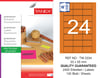 TW-2334 33x55 mm FLO TURUNCU LASER ETİKET 
