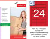 TW-2334 33x55 mm KIRMIZI LASER ETİKET 