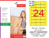 TW-2334 33x55 mm SARI LASER ETİKET 