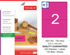 TW-2402 210x143 mm FLO PEMBE LASER ETİKET 