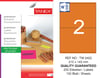 TW-2402 210x143 mm FLO TURUNCU LASER ETİKET 