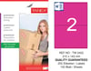 TW-2402 210x143 mm PEMBE LASER ETİKET 