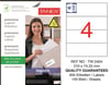 TW-2404 210x74,25 mm LOJİSTİK ETİKET 
