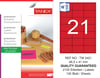 TW-2421 66,5x41 mm FLO KIRMIZI LASER ETİKET 