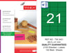 TW-2421 66,5x41 mm FLO YEŞİL LASER ETİKET 