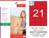 TW-2421 66,5x41 mm KIRMIZI LASER ETİKET 