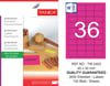 TW-2453 45x30 mm FLO PEMBE LASER ETİKET 