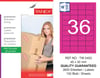 TW-2453 45x30 mm PEMBE LASER ETİKET 