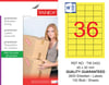 TW-2453 45x30 mm SARI LASER ETİKET 