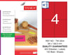 TW-2504 98x149 mm FLO KIRMIZI LASER ETİKET 