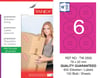 TW-2506 79x20 mm PEMBE LASER ETİKET 