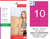 TW-2510 105x56 mm PEMBE LASER ETİKET 