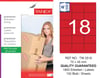 TW-2518 70x45 mm KIRMIZI LASER ETİKET 