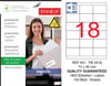 TW-2518 70x45 mm LOJİSTİK ETİKET 