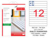 TW-2524 210x24 mm LASER ETİKET .