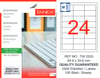 TW-2533 64,6x33,8 mm SÜRSAJLI LASER ETİKET 