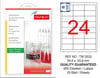 TW-2533 64,6x33,8 mm YARI SAYDAM LASER ETİKET 