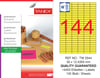 TW-2544 35x12,4355 mm FLO SARI LASER ETİKET 