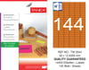 TW-2544 35x12,4355 mm FLO TURUNCU LASER ETİKET 