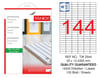 TW-2544 35x12,4355 mm LASER ETİKET .